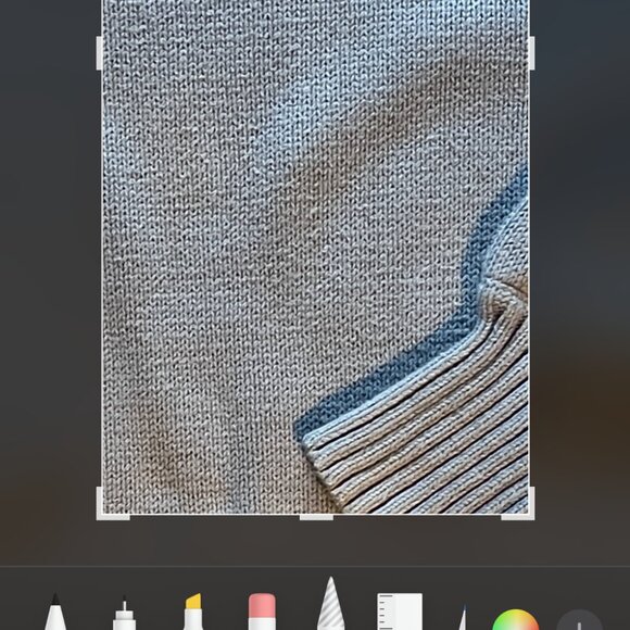 Madewell Cotton powder-blue oversized crew neck sweater - Picture 4 of 4